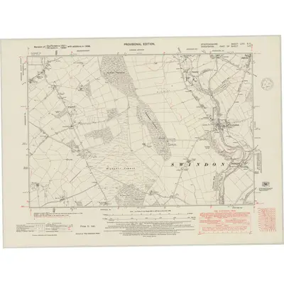 1938 Map of Staffordshire LXVI.SE, 1948 Print