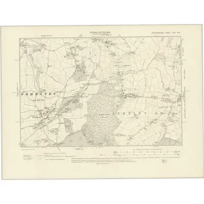 1900 Map of Staffordshire LXVII.NW, 1903 Print
