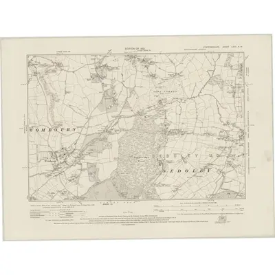 1913 Map of Staffordshire LXVII.NW, 1921 Print