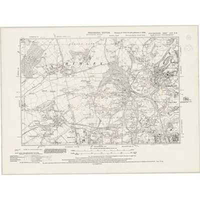 1938 Map of Staffordshire LXVII.SW, 1944 Print