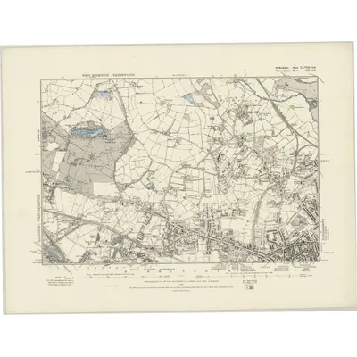 1886 Map of Staffordshire LXVIII.SE, 1890 Print