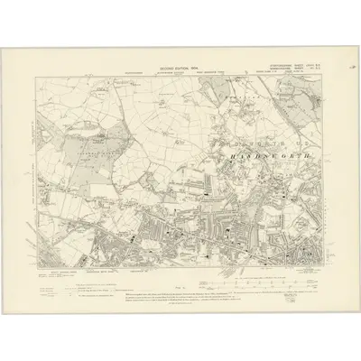 1902 Map of Staffordshire LXVIII.SE, 1904 Print