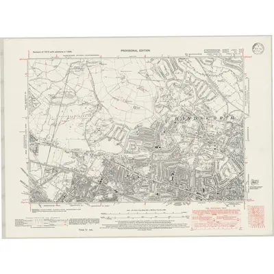 1938 Map of Staffordshire LXVIII.SE, 1946 Print