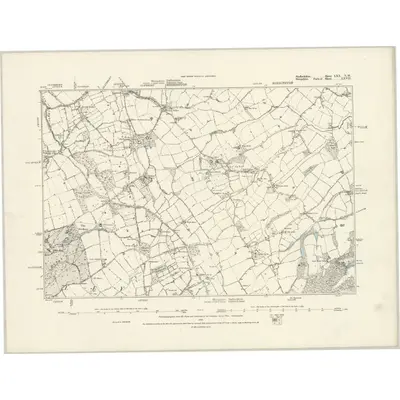 1881 Map of Staffordshire LXX.NW, 1888 Print