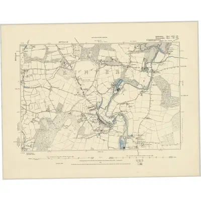 1882 Map of Staffordshire LXX.SE, 1887 Print
