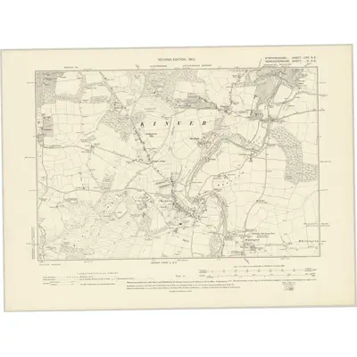 1901 Map of Staffordshire LXX.SE, 1903 Print