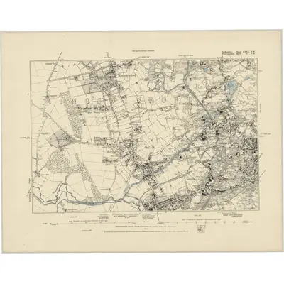 1882 Map of Staffordshire LXXI.NW, 1886 Print