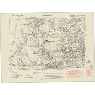 1948 Map of Staffordshire LXXI.NW, 1949 Print