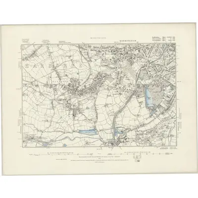 1882 Map of Staffordshire LXXII.SE, 1888 Print