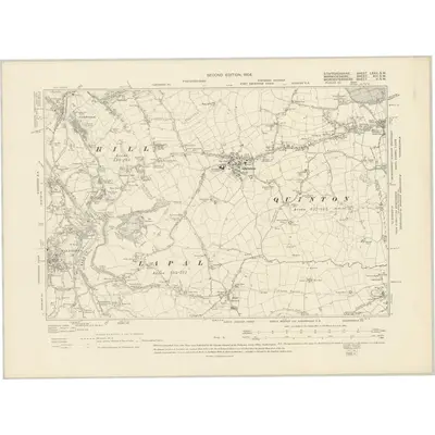1902 Map of Staffordshire LXXII.SW, 1904 Print