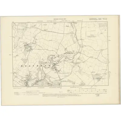 1901 Map of Staffordshire LXXIV.NE, 1903 Print