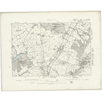 1873 Map of Staffordshire VI.NE, 1888 Print