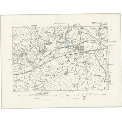 1873 Map of Staffordshire VI.SW, 1888 Print