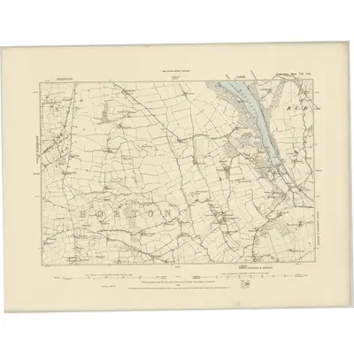 1876 Map of Staffordshire VII.NE, 1887 Print