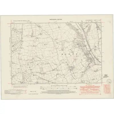 1947 Map of Staffordshire VII.NE, 1949 Print