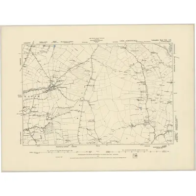 1878 Map of Staffordshire VIII.NE, 1887 Print