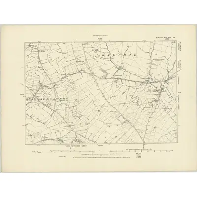 1878 Map of Staffordshire VIII.SE, 1887 Print