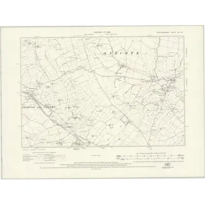 1923 Map of Staffordshire VIII.SE, 1926 Print