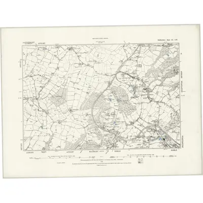 1876 Map of Staffordshire XI.SW, 1889 Print