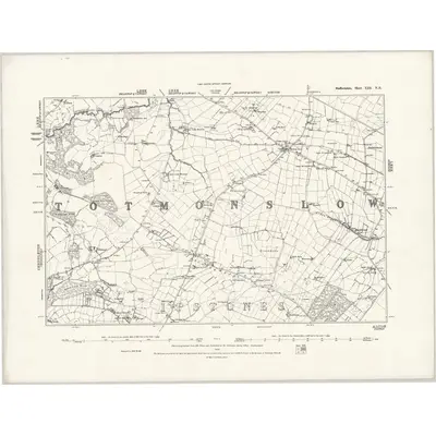 1878 Map of Staffordshire XIII.NE, 1888 Print