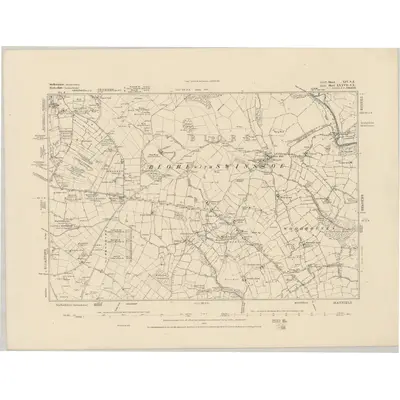 1879 Map of Staffordshire XIV.SE, 1884 Print