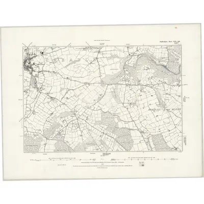 1879 Map of Staffordshire XIX.SE, 1888 Print