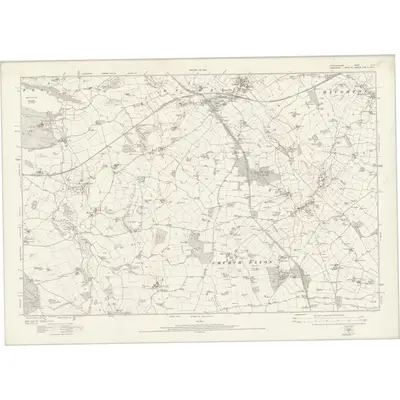 1921 Map of Staffordshire XLIII, 1924 Print