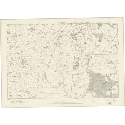1921 Map of Staffordshire XLIV, 1924 Print