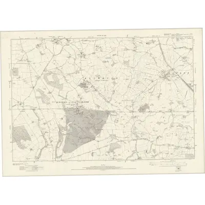 1921 Map of Staffordshire XLIX, 1924 Print