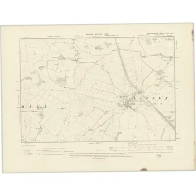 1900 Map of Staffordshire XLIX.NE, 1903 Print