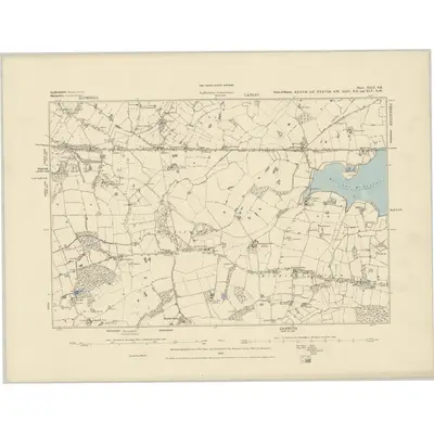 1881 Map of Staffordshire XLIX.SE, 1885 Print
