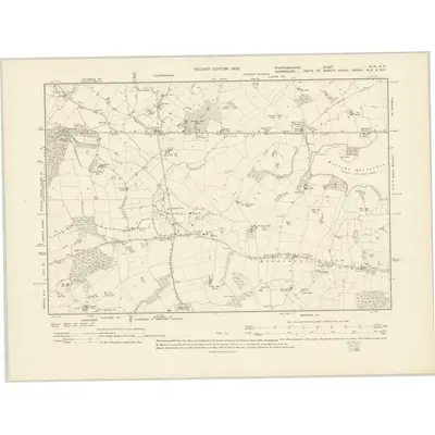 1900 Map of Staffordshire XLIX.SE, 1903 Print
