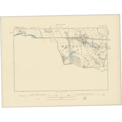 1882 Map of Staffordshire XLIX.SW, 1884 Print