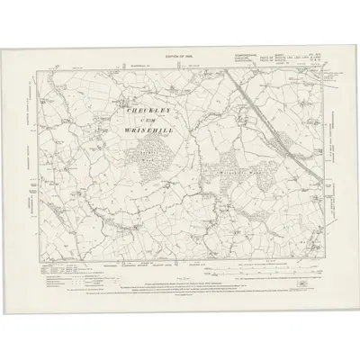 1922 Map of Staffordshire XVI.NE, 1926 Print
