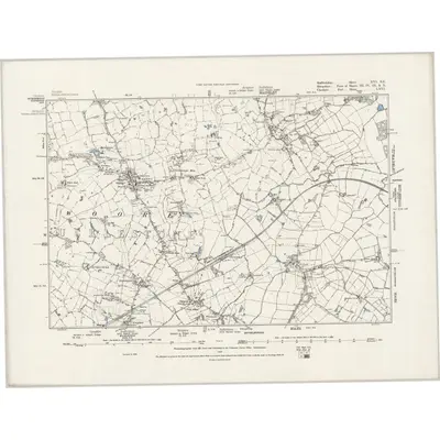 1879 Map of Staffordshire XVI.SE, 1889 Print