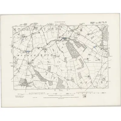 1879 Map of Staffordshire XXII.NE, 1889 Print