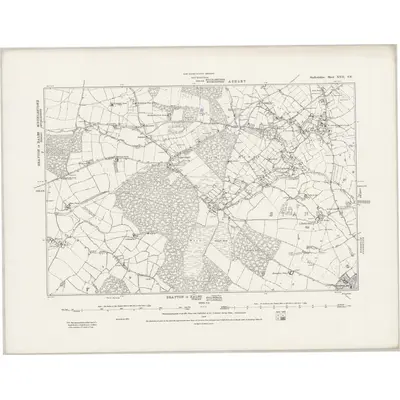 1879 Map of Staffordshire XXII.SE, 1889 Print