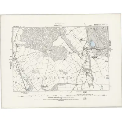 1876 Map of Staffordshire XXIII.NE, 1889 Print