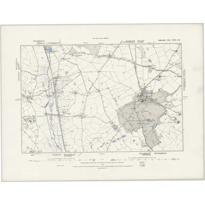 1879 Map of Staffordshire XXIII.SE, 1889 Print