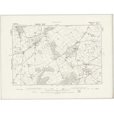 1877 Map of Staffordshire XXIV.NE, 1889 Print