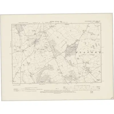 1899 Map of Staffordshire XXIV.NE, 1901 Print