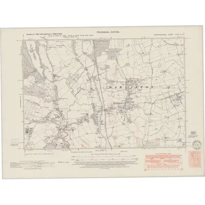 1938 Map of Staffordshire XXIV.NW, 1950 Print