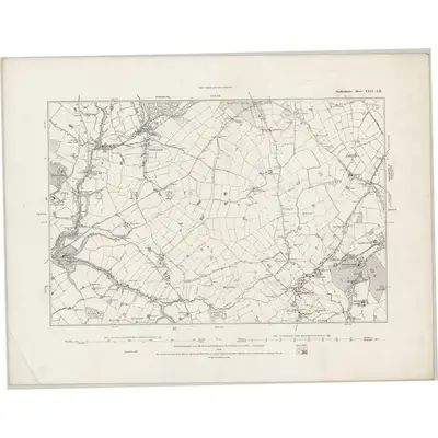 1879 Map of Staffordshire XXIV.SE, 1889 Print