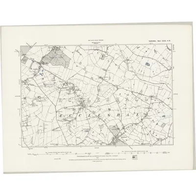 1879 Map of Staffordshire XXIX.NW, 1889 Print