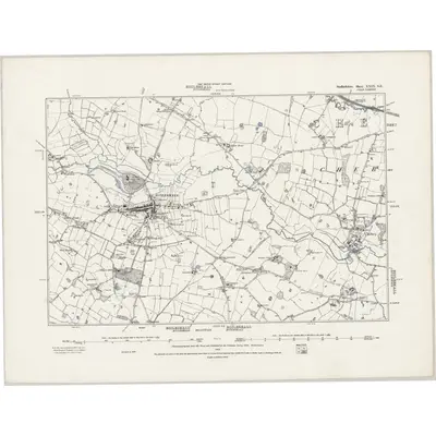 1879 Map of Staffordshire XXIX.SE, 1889 Print