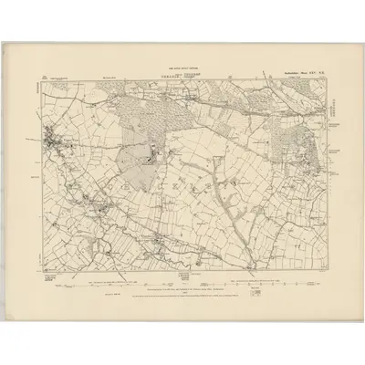 1879 Map of Staffordshire XXV.NE, 1887 Print