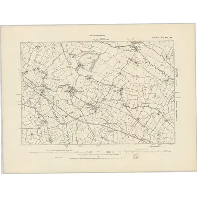 1880 Map of Staffordshire XXV.SE, 1887 Print