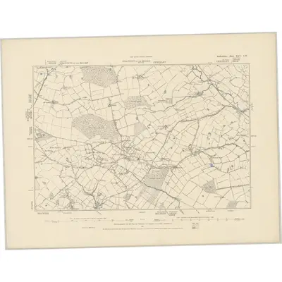 1879 Map of Staffordshire XXV.SW, 1887 Print