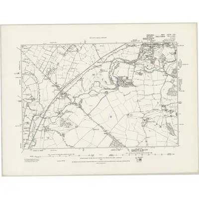 1879 Map of Staffordshire XXVII.NE, 1889 Print