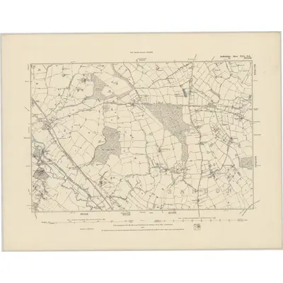 1879 Map of Staffordshire XXX.NE, 1887 Print